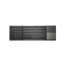 DEVIA Ultra1 Clavier Bluetooth Pliable avec Pavé tactile QWERTY (Gris) 
