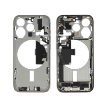 Châssis Central Titane Blanc iPhone 15 Pro (Avec Composants) (Pulled A)