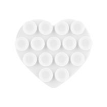 Support Ventouse Coeur (Blanc)