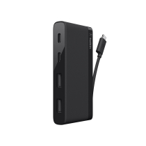 BELKIN Mini Hub 4 ports (avec Câble USB-C) (Noir)