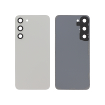 Vitre Arrière Crème Galaxy S23+ (S916B) (Sans logo)