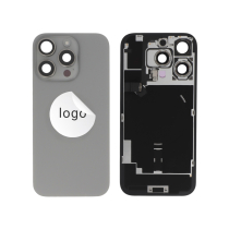 Vitre Arrière Titane Naturel iPhone 16 Pro (Avec Composants) (Pulled A)