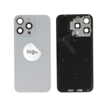 Vitre Arrière Titane Blanc iPhone 15 Pro Max (Avec Composants) (Pulled A)