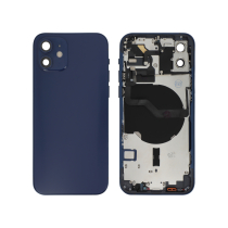 Vitre Arrière Complète Bleue iPhone 12 (Sans Logo) 