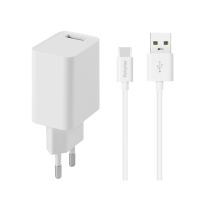 FAIRPLAY Pack Chargeur 12W + Câble USB-C (Blanc)