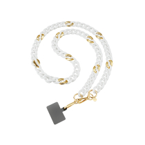 FAIRPLAY Chaine Longue 120cm GIULIA (Blanc/Gold)