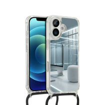COVERME Coque Miroir iPhone 13 Pro (Cordon Noir) 