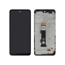 Ecran Complet Noir Moto G22 (Avec châssis)