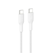 BELKIN Câble Tressé PCR USB-C vers USB-C 240W 2.0 1m (Blanc)