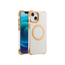 Coque Glam MagSafe iPhone 15 Pro Max (Blanc Antique)