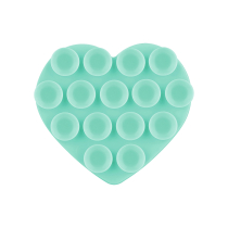 Support Ventouse Coeur (Vert Turquoise)