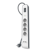 BELKIN Multiprise/Parafoudre 4 prises + 2 USB (2m)
