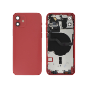 Vitre Arrière Complète Rouge iPhone 12 (Sans Logo) 