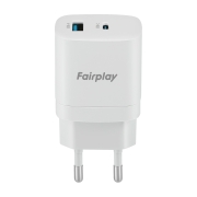 FAIRPLAY TROPEA Chargeur 30W 2 ports (USB-A + USB-C) (Bulk)